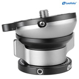 Leofoto LB-60N 60mm Leveling Base with Butterfly Lock