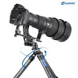 Leofoto LS-365CEX Ranger Series Portable Carbon Fiber Tripod 5 Section + Built-in Leveling Base 15° Tilt