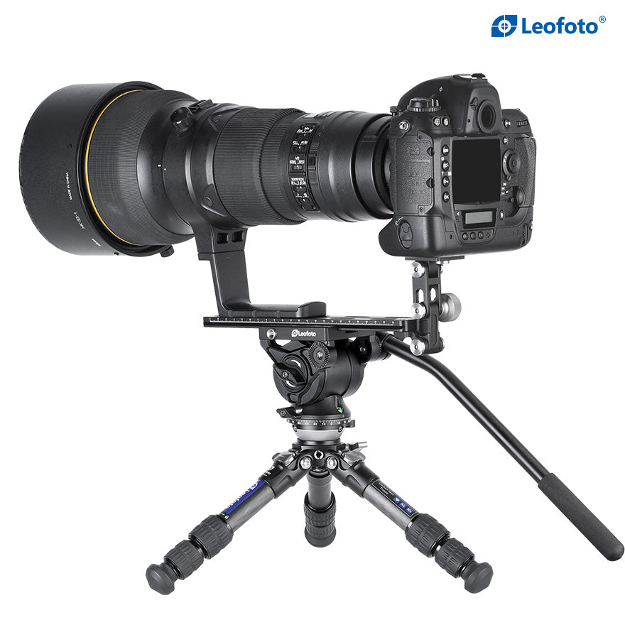 Leofoto LS-223CEX Ranger Series Portable Carbon Fiber Tripod 3 Section + Built-in Leveling Base 15° Tilt