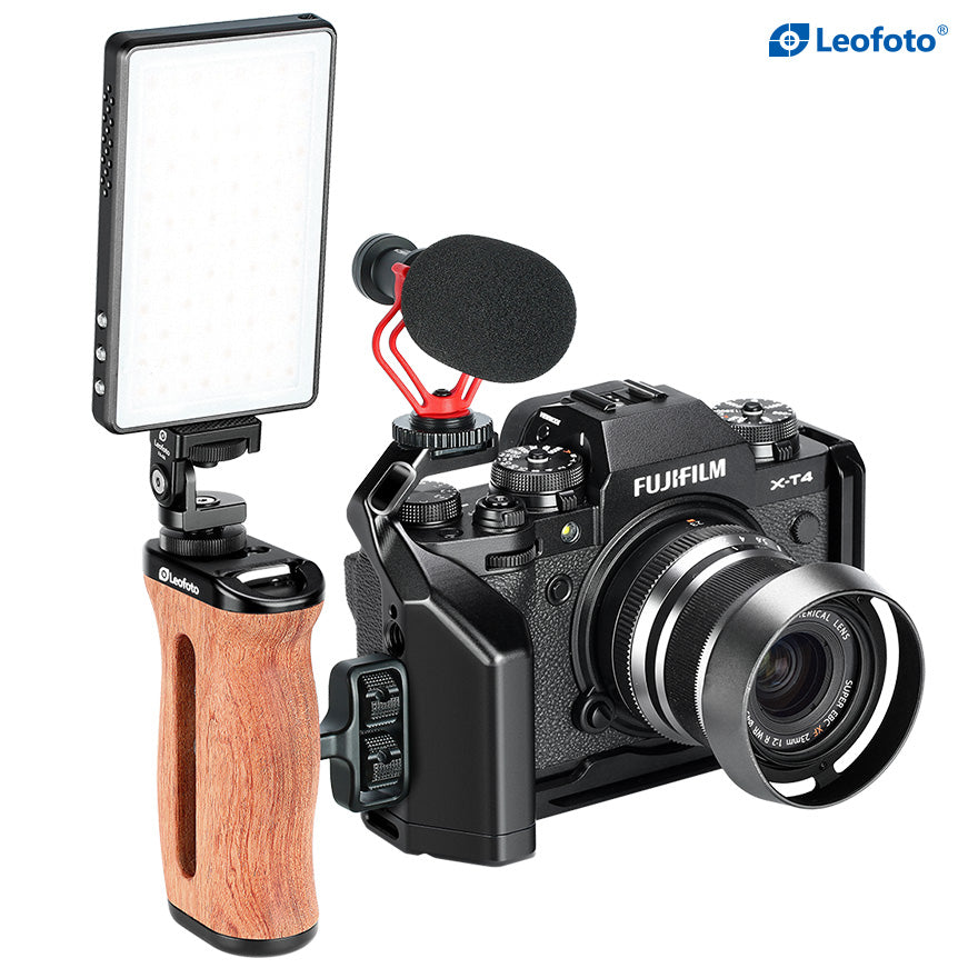 Leofoto LPF-XT4 Custom L bracket with hand grip for Fujifilm XT4