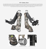 LS-365C+PG-1 Full Camouflage Professional Carbon Fiber Tripod With Gimbal head