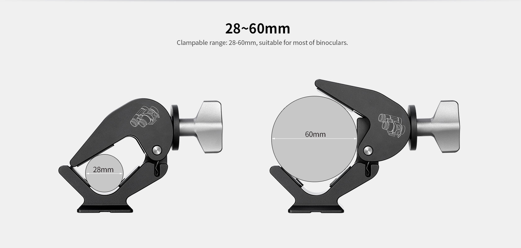 Leofoto Binocular adapter BC-02