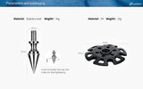 Leofoto TFW Multi-functional Replacement Feet, Set of 3 Spikes With Snow shoes