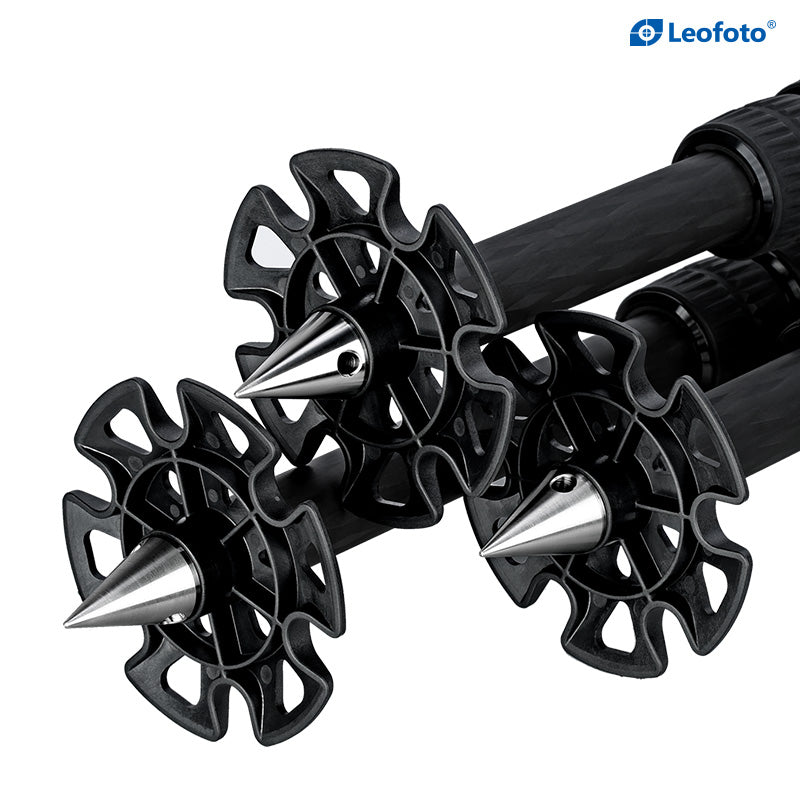 Leofoto TFW Multi-functional Replacement Feet, Set of 3 Spikes With Snow shoes
