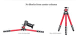 LEOFOTO LA-324C+LH-40 (Red) Athena Series Carbon Fiber Tripod + Ballhead