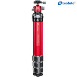 LEOFOTO LA-324C+LH-40 (Red) Athena Series Carbon Fiber Tripod + Ballhead