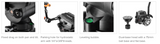 Eimage 75mm Fluid Video Tripod Head GH04 Paypload 6KG