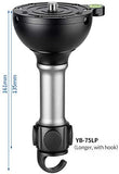 LEOFOTO YB-75LP 75mm Leveling Base Half Ball Adapter With Platform for Bowl Tripod