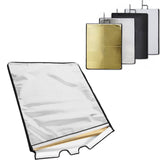 Kit de panneau de drapeau de studio 4 en 1, avec réflecteur de panneau argent/blanc/noir/or 18 "x 24"