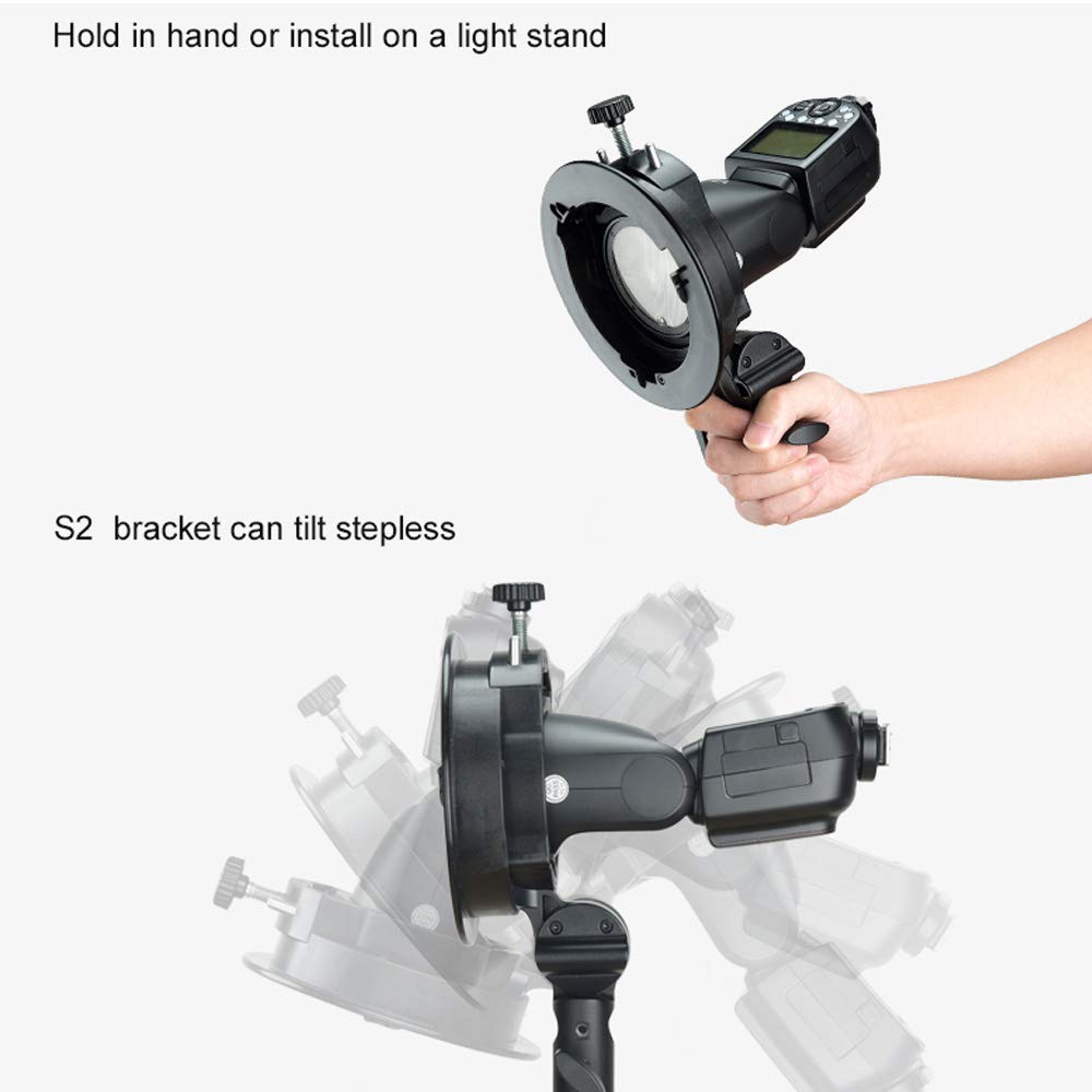 Godox S2 Speedlite Bracket Holder For Bowens S Mount