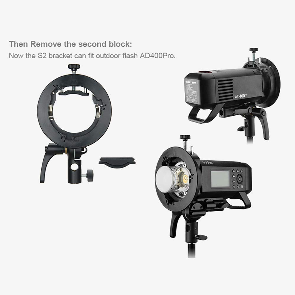 Godox S2 Speedlite Bracket Holder For Bowens S Mount
