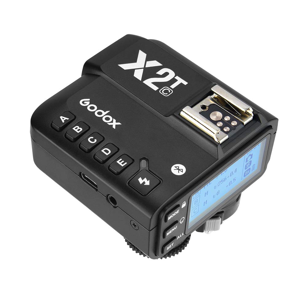 Godox X2T-C E-TTL II Wireless Flash Trigger with Bluetooth 1/8000s HSS for Canon
