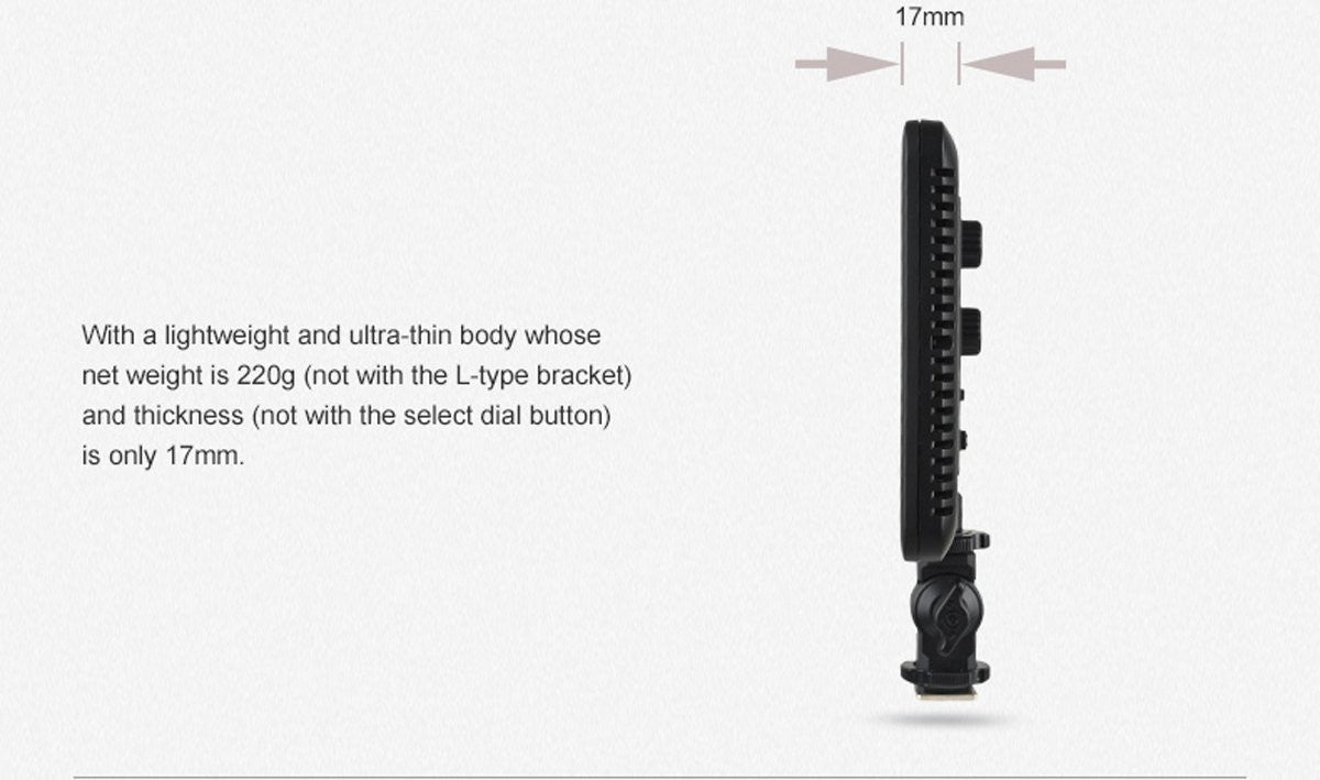 Godox Ultra Slim LEDP120C LED Light 3300-5600k Adjustable For Camera Video