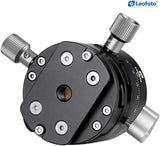 Leofoto G2 3 in 1 Panorama Geared Ballhead Dual-axis Adjustment, 3 Directions Controlled Separately With NP-60 Q-R Plate