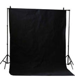 6.5 X 10 ft (2m x 3m) Black Muslin Photo Backdrop Background