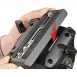 E-image GH03F Pro Fluid Video Flat Head For Tripod, Slider,Jib,Crane, Stabilizer