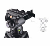 E-Image 760AT Aluminum tripod with GH03 Fluid Head