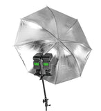 Flash Bracket with Two Hot Shoe Adjustable for Light Stand