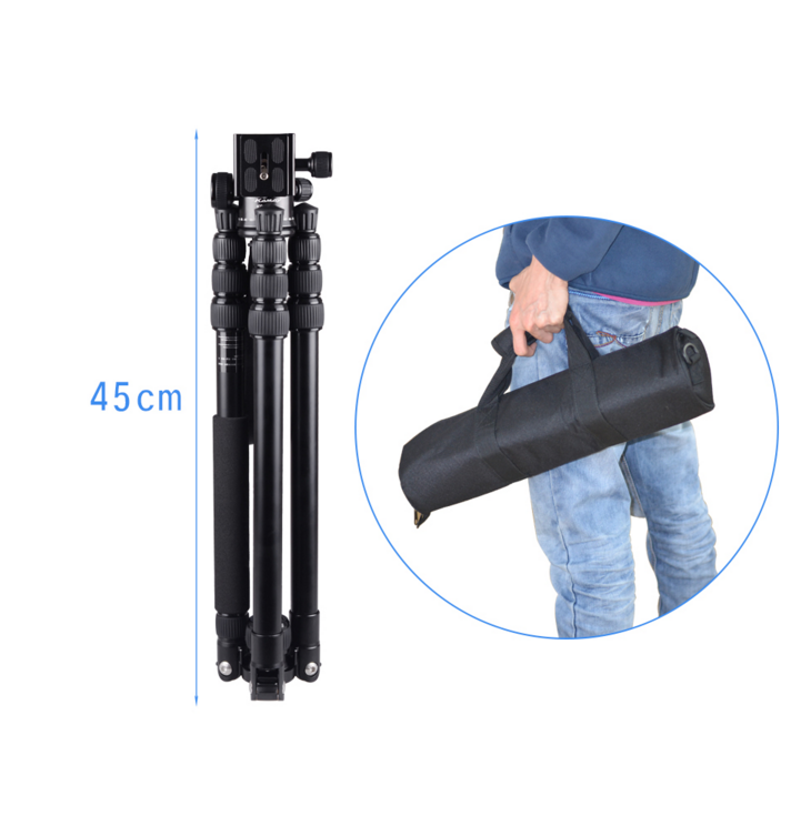 Aluminium Professional Tripod With Monopod and Ballhead For DSLR Camera