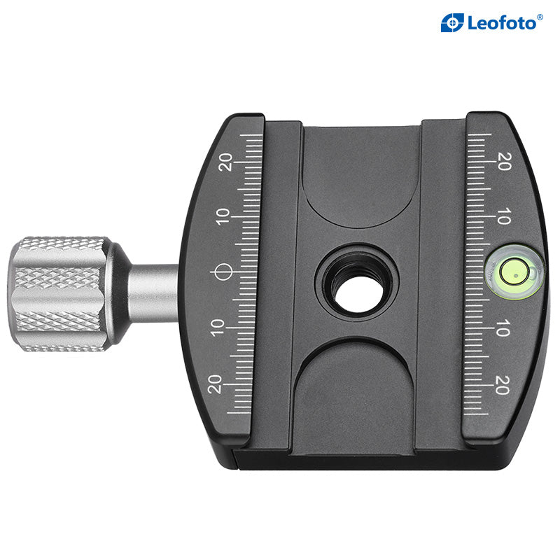 Leofoto LHC-60 60mm Screw-Knob Pro Clamp with Plate/ARCA/RRS Ball Head Compatible