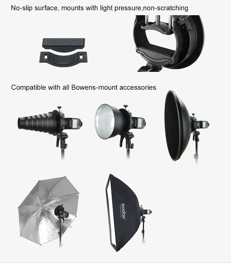 Godox S2 Speedlite Bracket Holder For Bowens S Mount