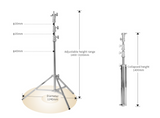 Photoys Heavy-Duty MF-3000F Steel Light Stand (10.2')