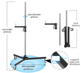 Photoys Handle Light Stand With Adjustable Gun-Grip Handle And Wheels