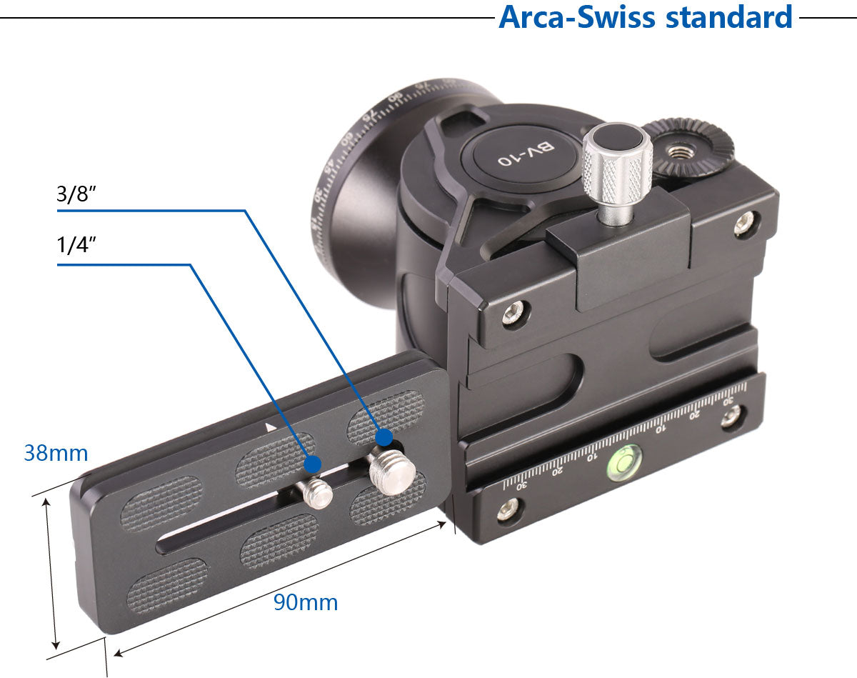 Leofoto BV-10 Professional Fluid Video Head Arca-Swiss compatible