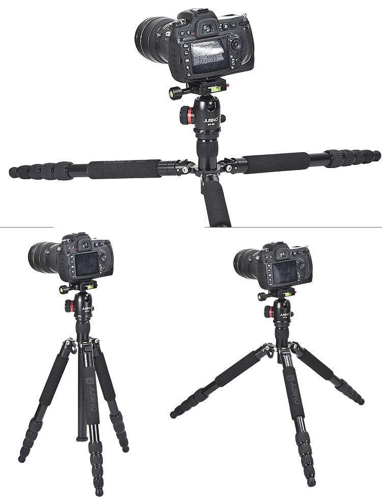 JUSINO TK-255 Aluminium Tripod With BT-02 Ballhead Kit With Monopod