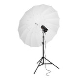 100cm 40 inch White Black 16-Rib Parabolic Umbrella