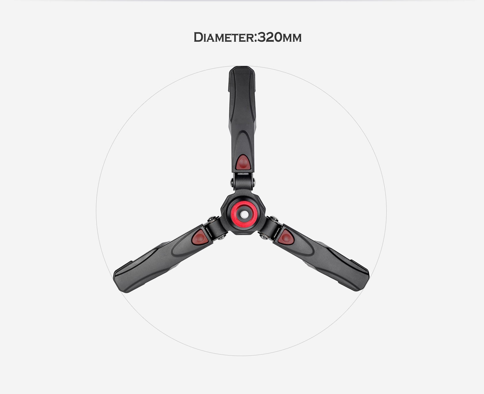Leofoto VD-02 Monopod Support Leg Base Portable Folding Tripod