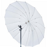 150cm 60 inch White Black 16-Rib Parabolic Umbrella