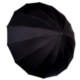 150cm 60 inch White Black 16-Rib Parabolic Umbrella