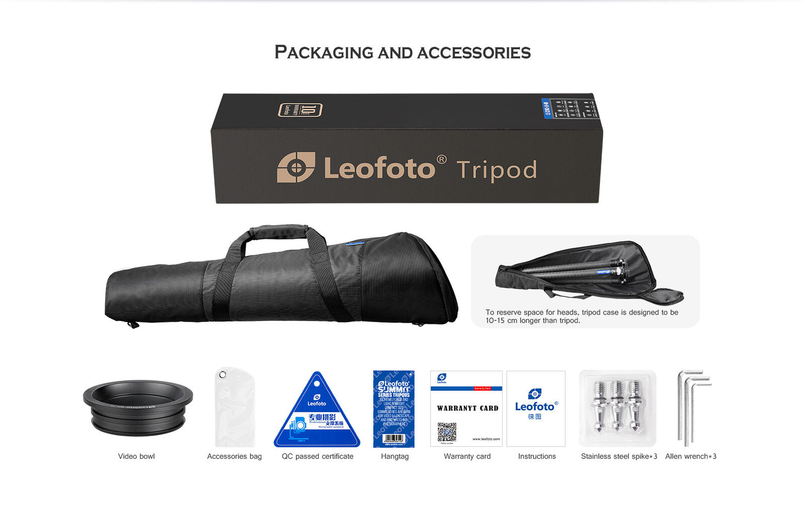 Leofoto LM-364c Summit Series Systematic Bowl Carbon Fiber Tripod