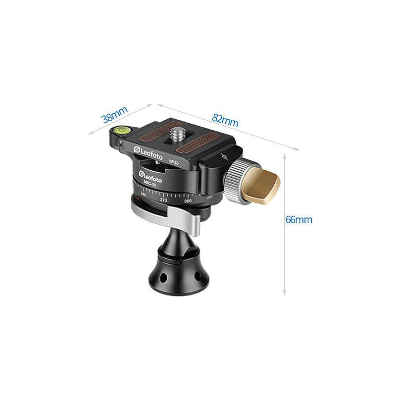Leofoto MBC-20 360° Panorama Tiny Camera Tripod Ballhead