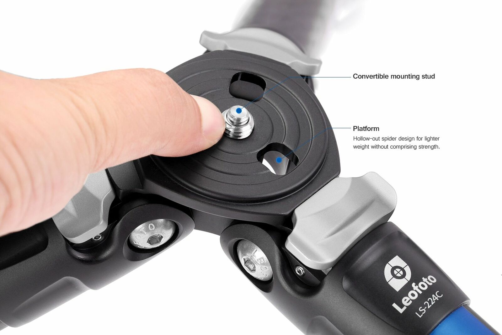 Leofoto LS-224C ranger carbon fiber tripod travel lightweight