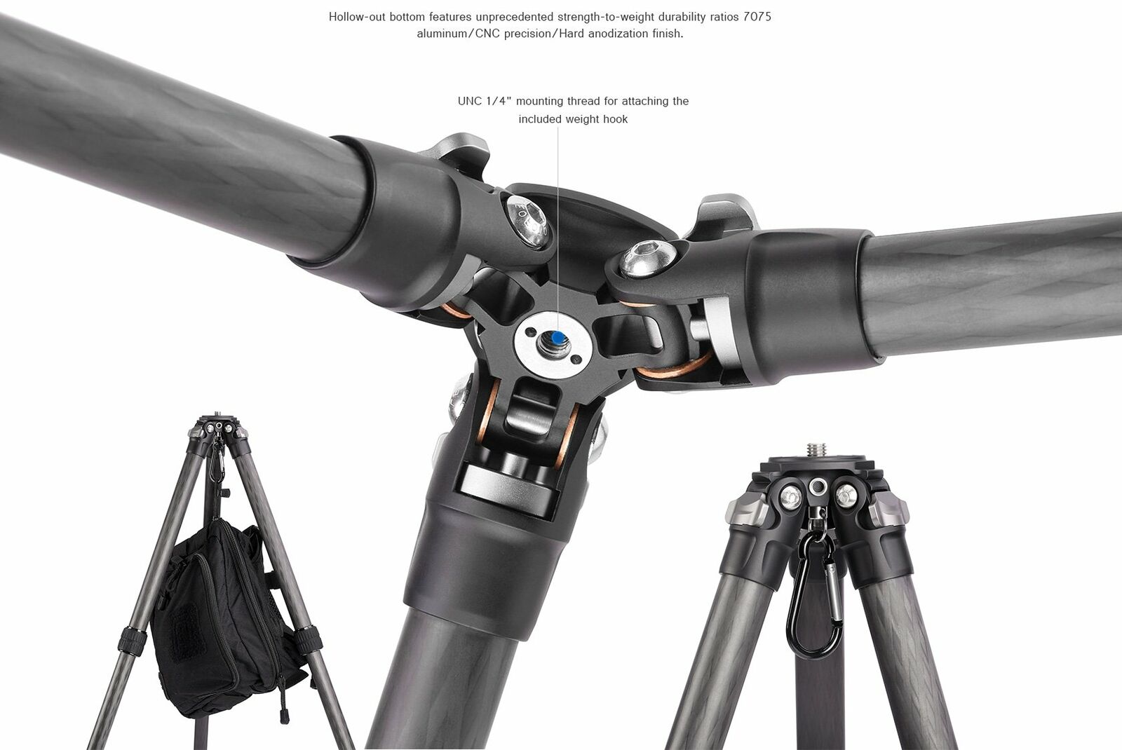 Leofoto LS-224C ranger carbon fiber tripod travel lightweight