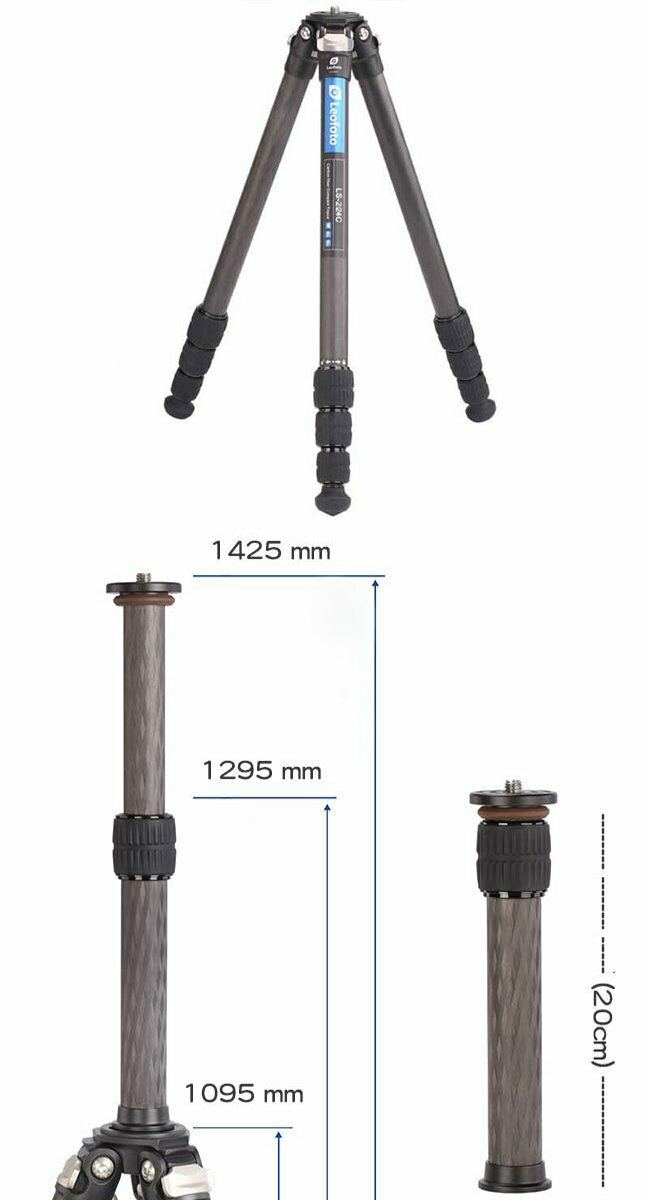 Leofoto LS-224C ranger carbon fiber tripod travel lightweight