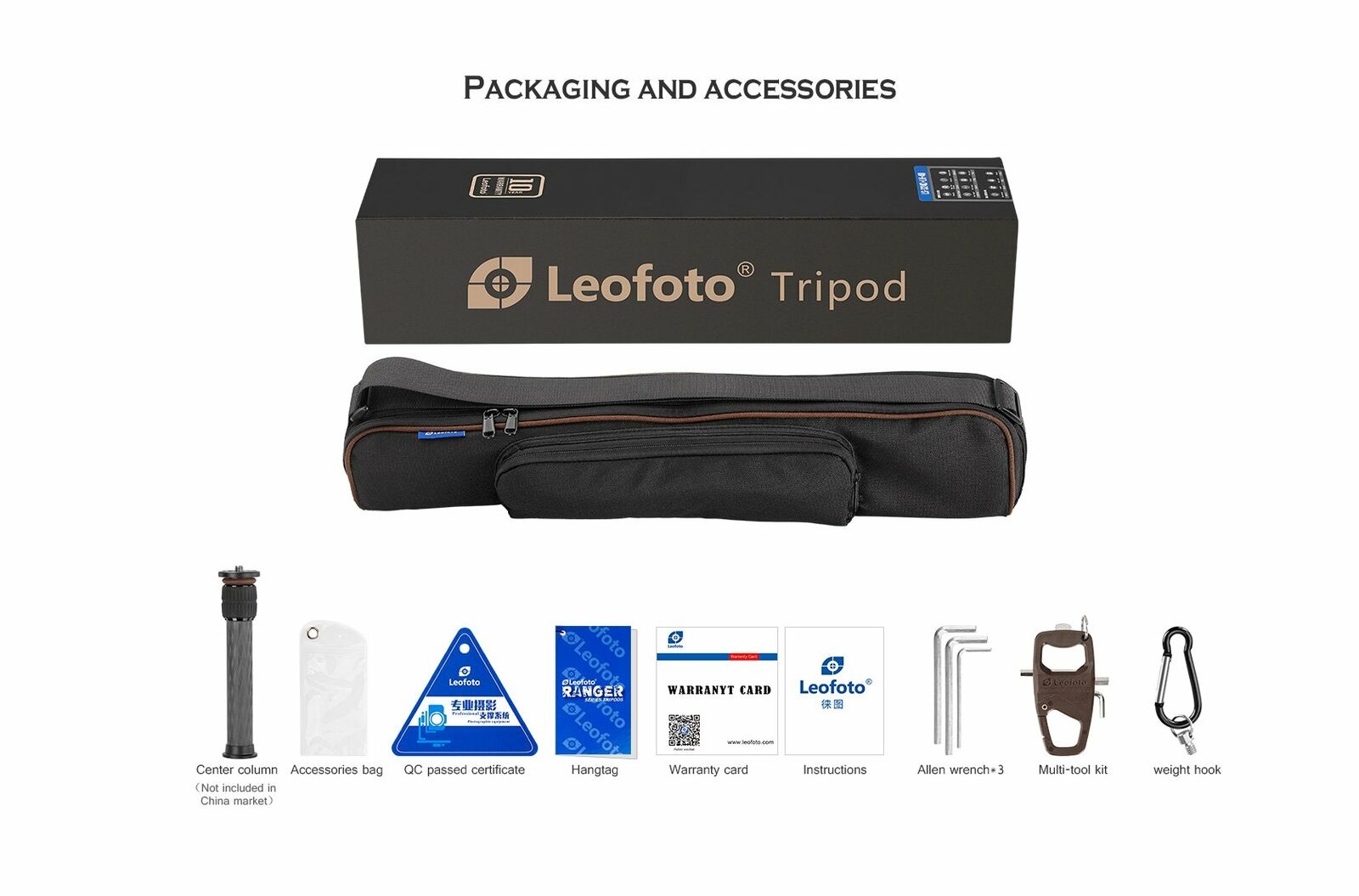 Leofoto LS-224C ranger carbon fiber tripod travel lightweight