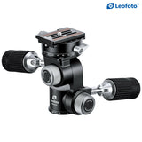 Leofoto FW-01R 4-Way Head Pan-and-Tilt Head with NP-60 Plate / Arca-Swiss Standard Clamp