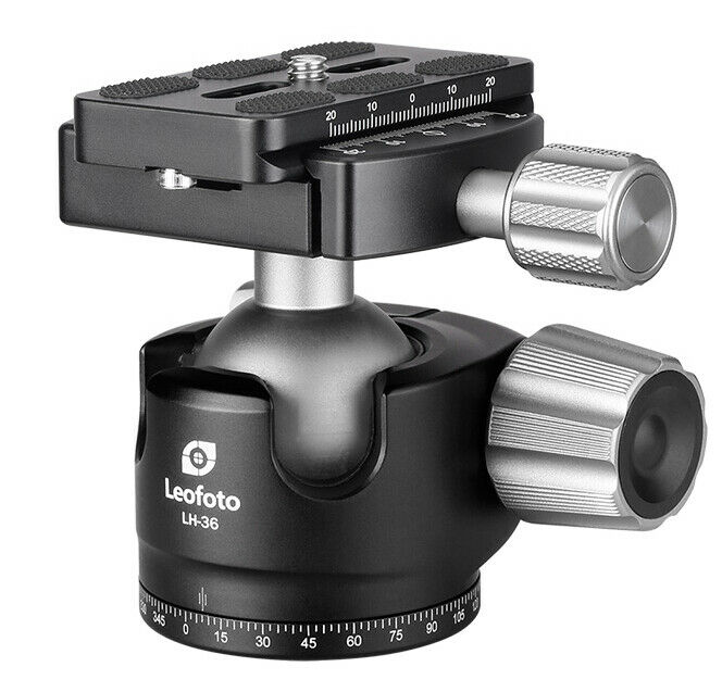 Leofoto LH-36 Low Profile Ball Head with Quick Release Plate Arca Compatible
