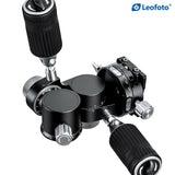 Leofoto FW-01R 4-Way Head Pan-and-Tilt Head with NP-60 Plate / Arca-Swiss Standard Clamp