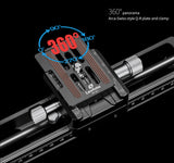 Leofoto MP-200S Macro Focusing Rail with Rotating Arca-Type Clamp