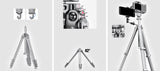 Leofoto AZ-235C+LH-30R Azure Series Carbon Fiber Ultra-Compact Tripod Kit -Silver Gray