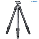 Leofoto SA-324C Carbon Fiber Tripod with MA-30L Rapid-Lock Ball Head, Arca and Picatinny Compatible