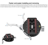 Leofoto PCL-70 Panning Quick Release Lever Clamp + QP-70N QR Plate