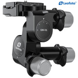 Leofoto GW-01 3-Way Gear Head with QR Plate Arca Compatible