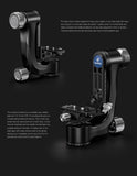 Leofoto PG-3 Carbon Fiber Gimbal Head – 40kg Load Capacity , Arca-Swiss Compatible