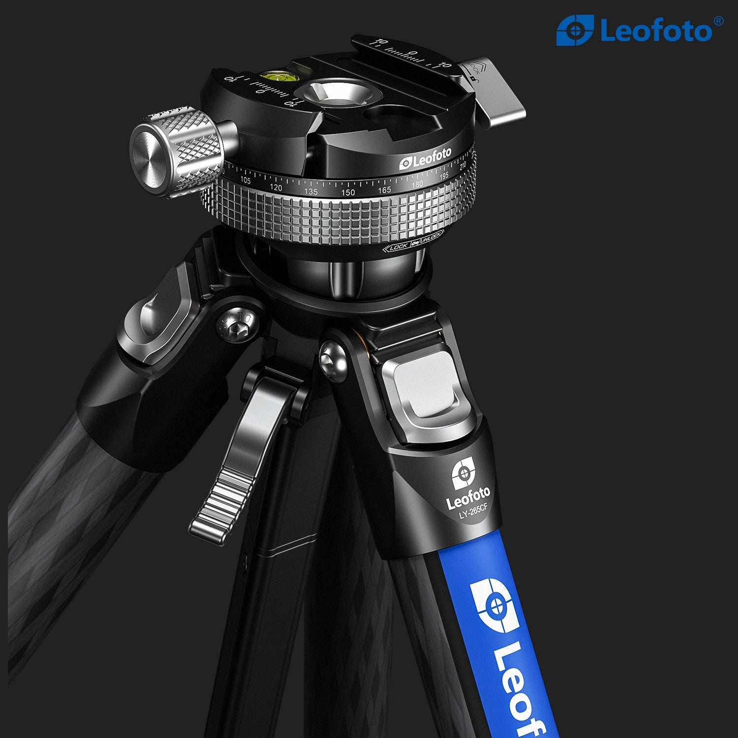 Leofoto LY-265CF Carbon Fiber Camera Tripod with Quick Release 1/4" Screw & 360° Ballhead