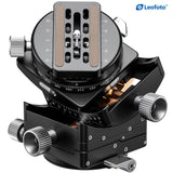 Leofoto G6 Geared Head with QP-70N Quick Release Plate – Precision Adjustment for Architectural & Macro Photography